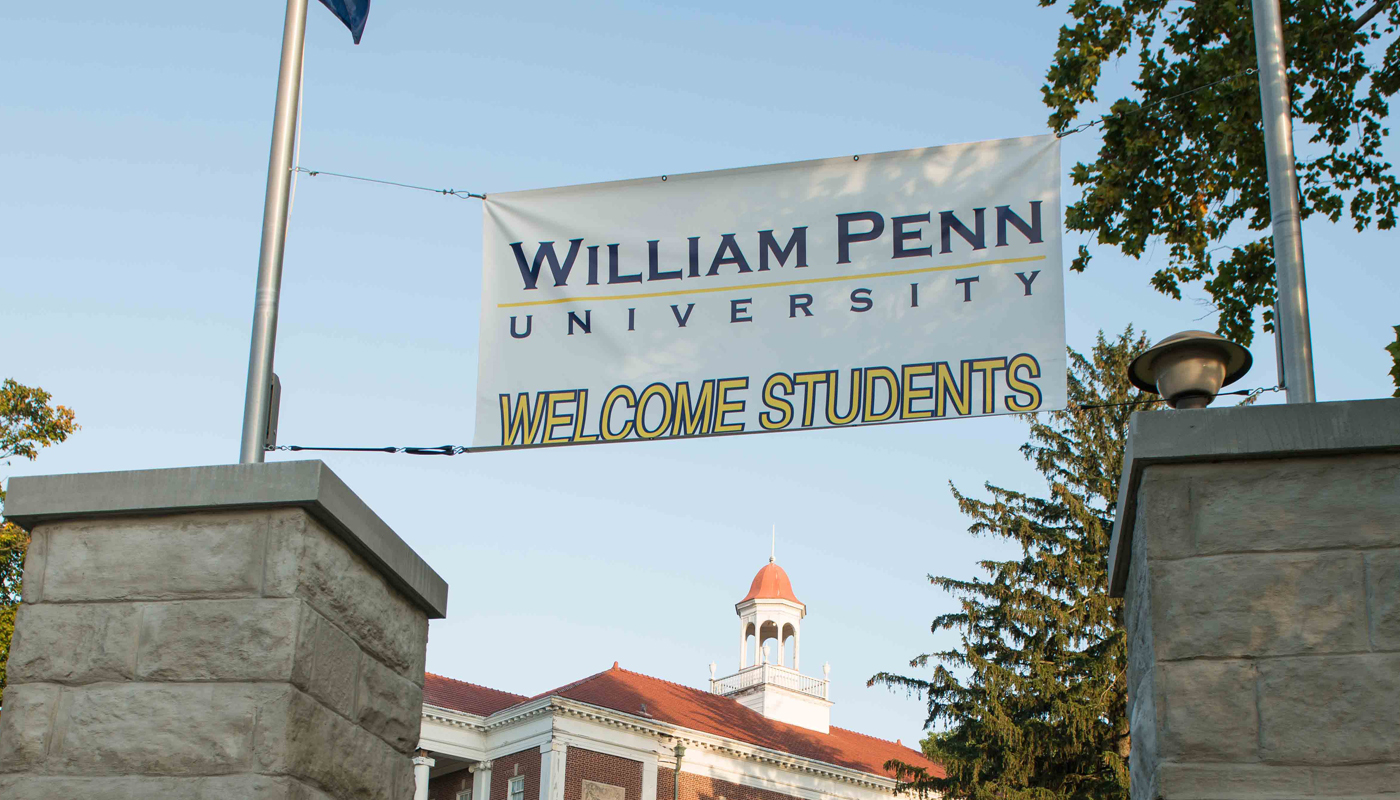 Welcome Students sign